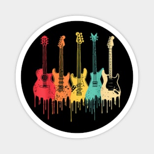 Guitar For Men Women Music Band Magnet